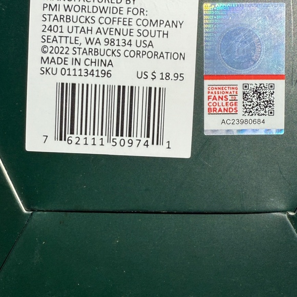 UNLV Starbucks Campus Collection 5 Reusable 24oz Cold Cups Running Rebels NCAA - Picture 4 of 4